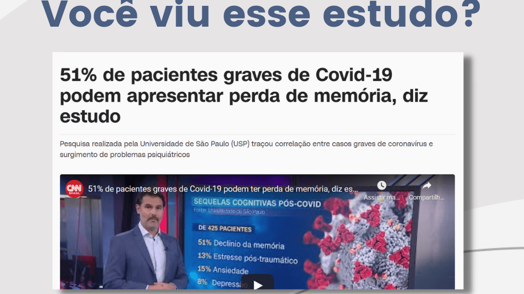51% das pessoas que tiveram COVID-19 relataram perda de memória, diz estudo - IBNeuro