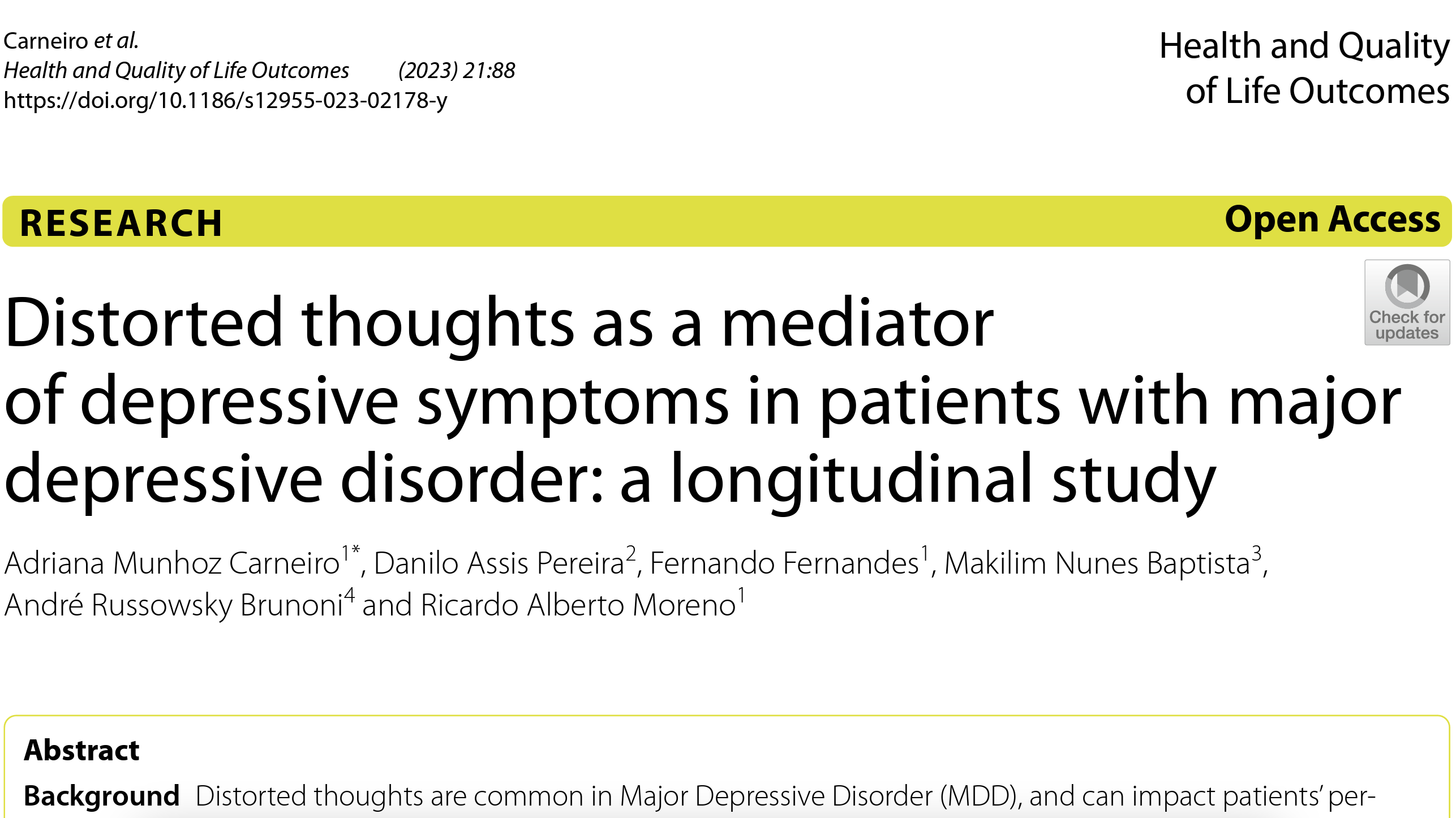 IBNeuro publica novo artigo em parceria com a Faculdade de Medicina de São Paulo (FMUSP)