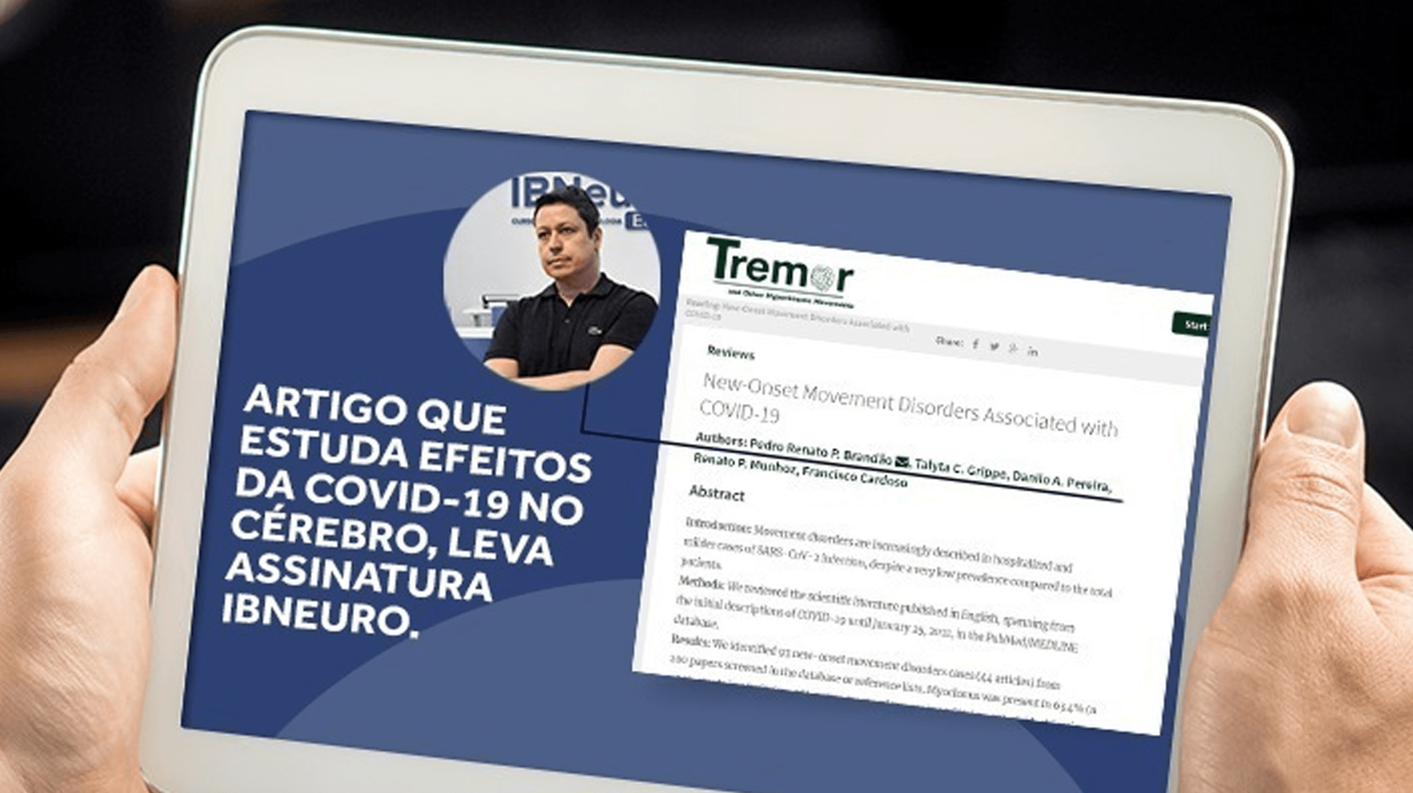 Estudo sobre o cérebro e a COVID-19 leva assinatura do IBNeuro - IBNeuro