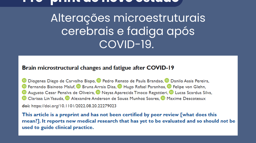 Novo estudo publicado com assinatura do IBNeuro - IBNeuro