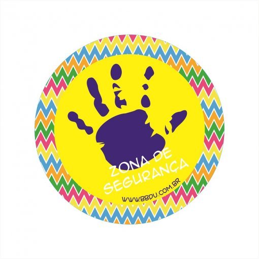 Adesivo para carro - Zona de Segurança Amarelo Fun
