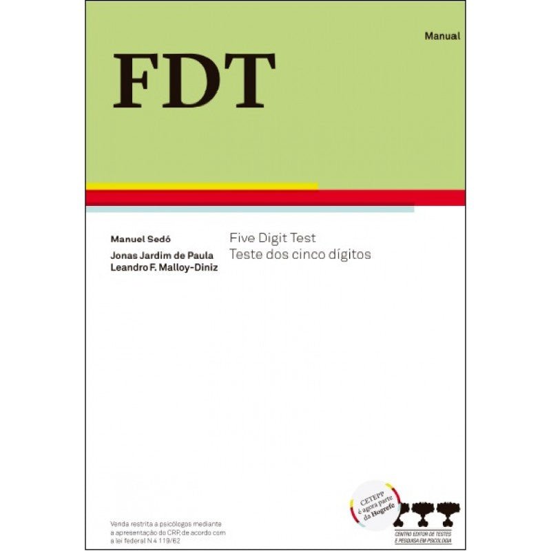 FDT - Teste dos Cinco Dígitos (Bloco de resposta)
