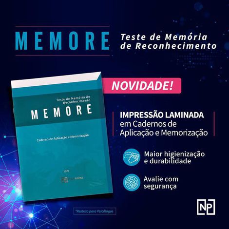 MEMORE - Teste de Memória de Reconhecimento (Kit Completo)