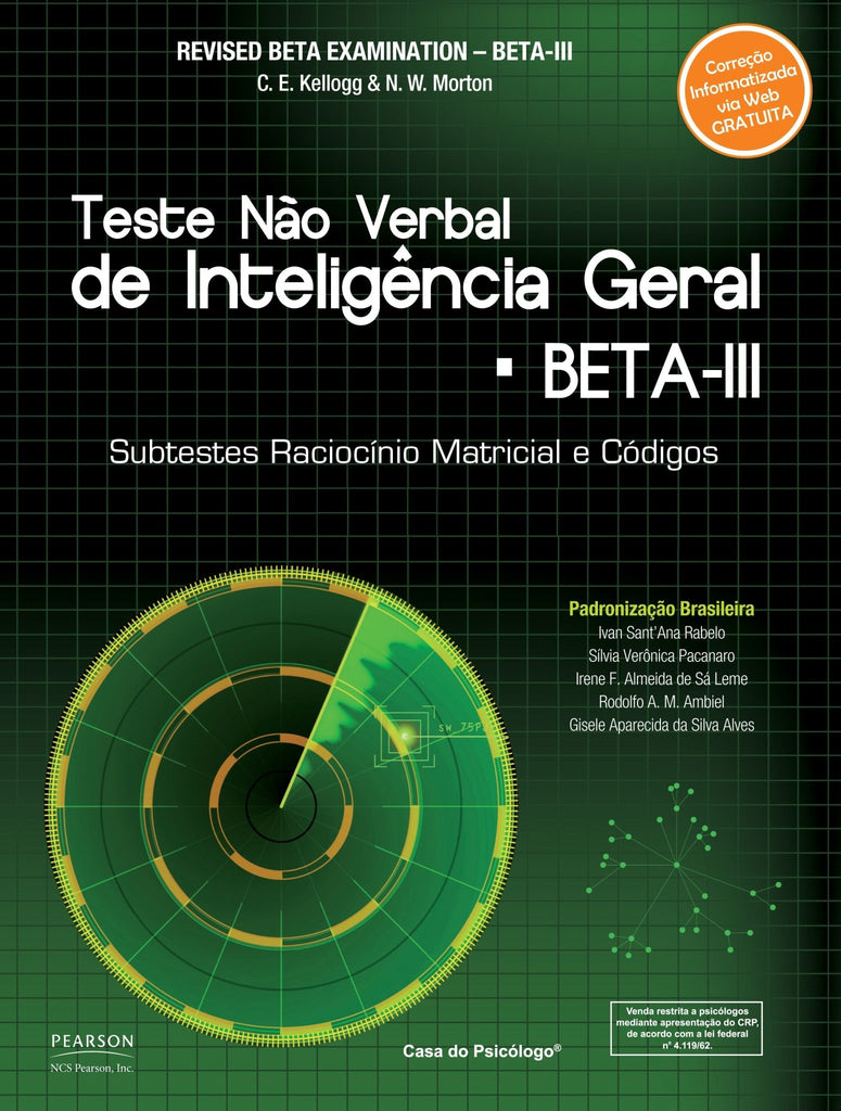 BETA III: Teste Não Verbal de Inteligência Geral (Kit)