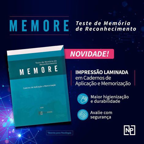 MEMORE - Teste de Memória de Reconhecimento (Kit Completo)