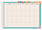 Planner: Agendinha Cor: De segunda a domingo SEM lembretes