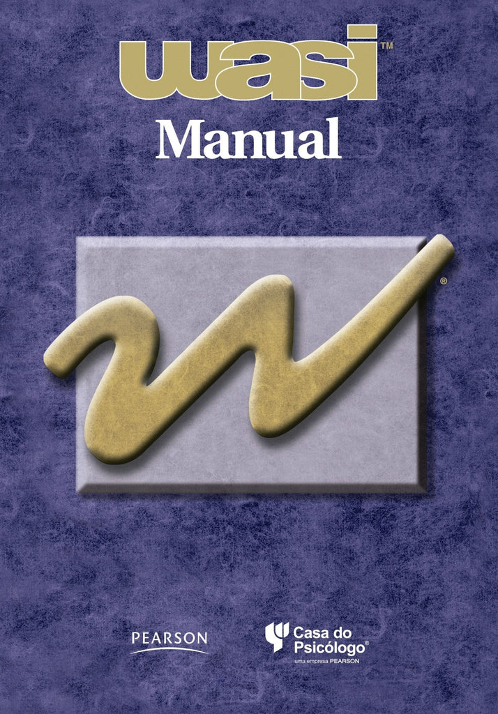 WASI - Escala Wechsler Abreviada de Inteligência (Manual)